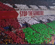 Scenografie pro-Palestina la meciul din Liga Campionilor: „Opriți genocidul!”
