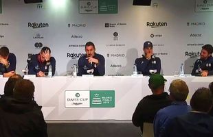 DAVIS CUP // VIDEO Momente DUREROASE la conferința Serbiei: Djokovic și colegii săi au plâns fără oprire, odată cu retragerea din tenis a lui Janko Tipsarevic