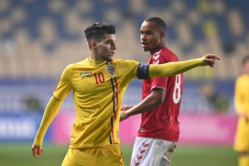 Ianis Hagi a fost integralist în România U21 - Danemarca U21 1-1