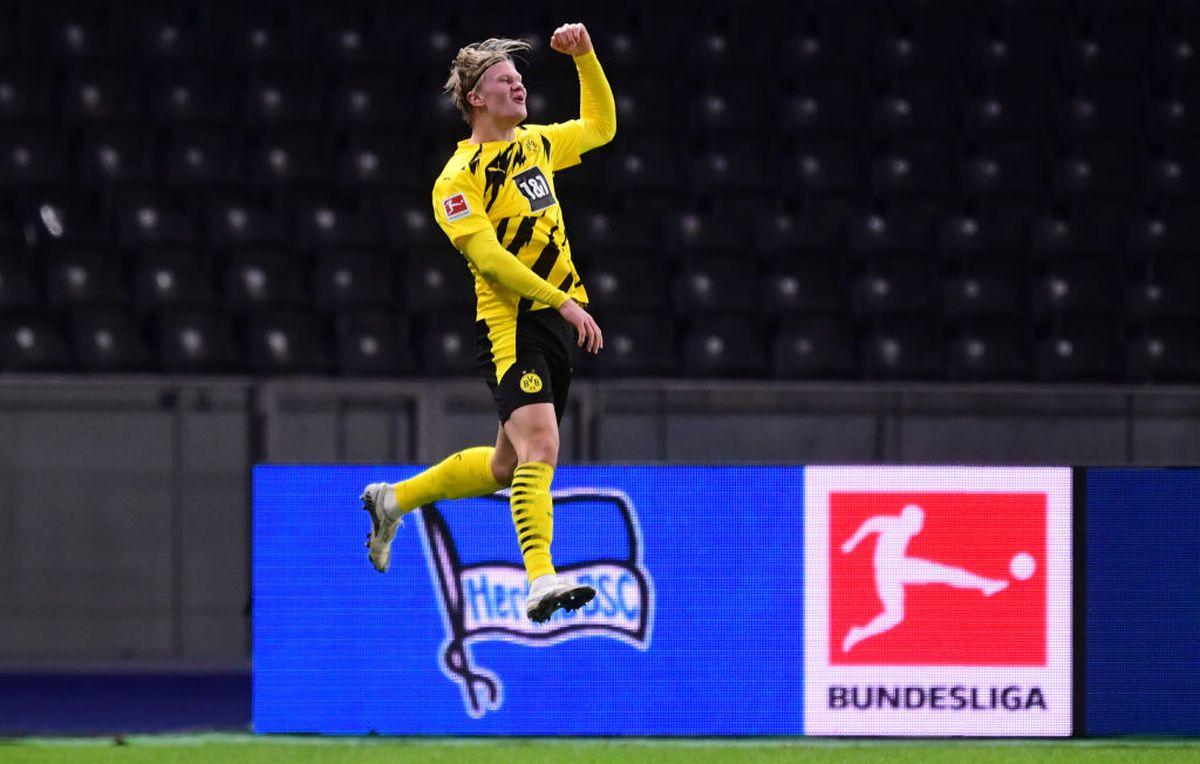 Haaland, Hertha - Dortmund 2-5