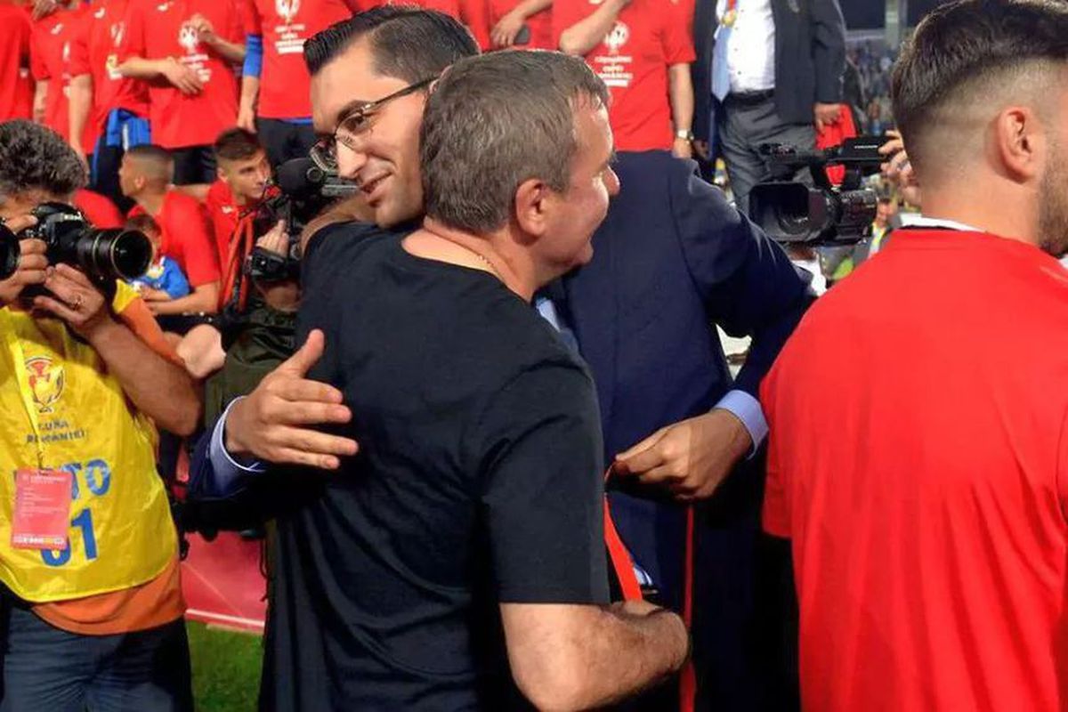 Gică Hagi și Răzvan Burleanu: diverse ipostaze