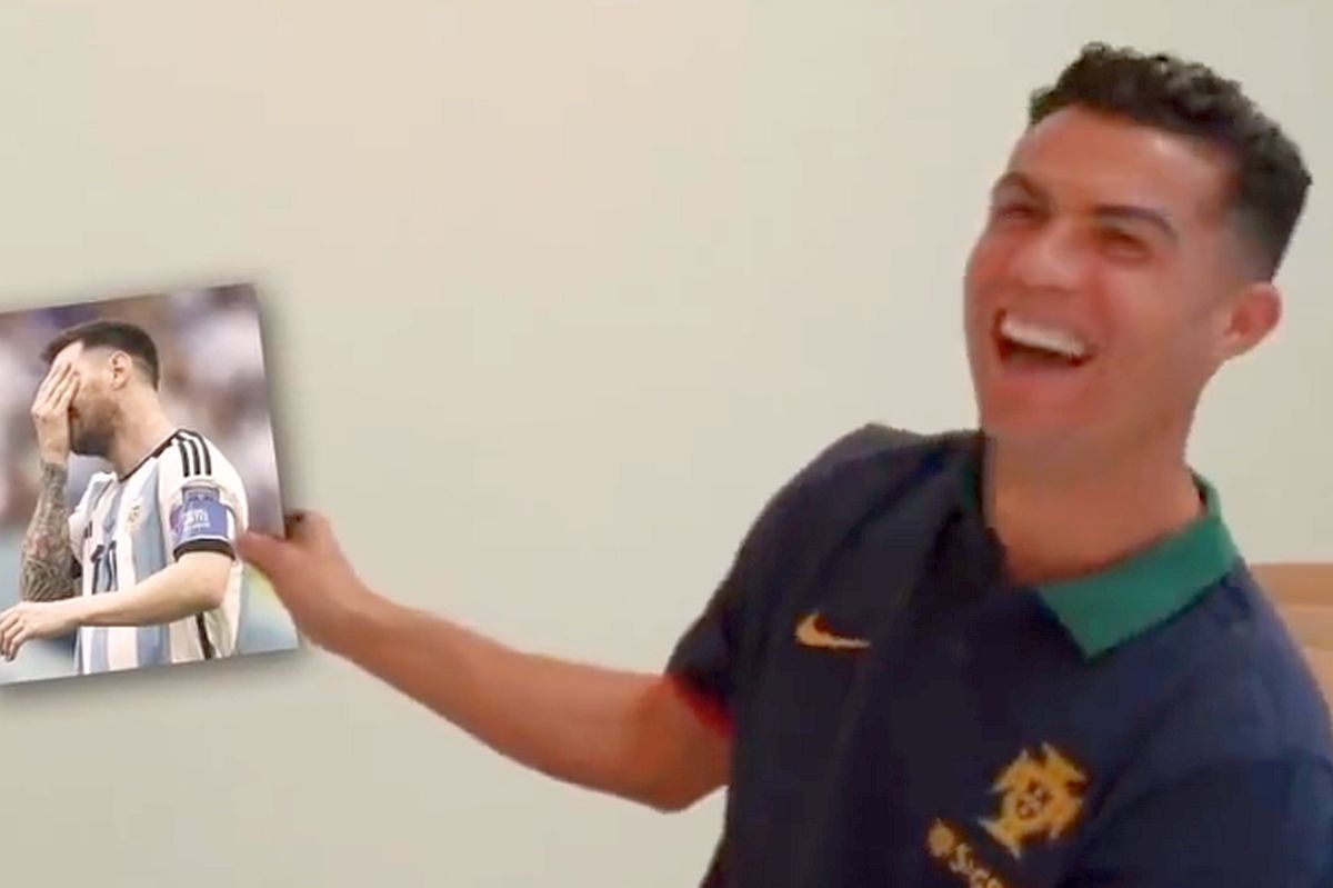 Val de glume după Argentina - Arabia Saudită 1-2 » Cele mai tari meme-uri: Ronaldo „râde” de Messi 