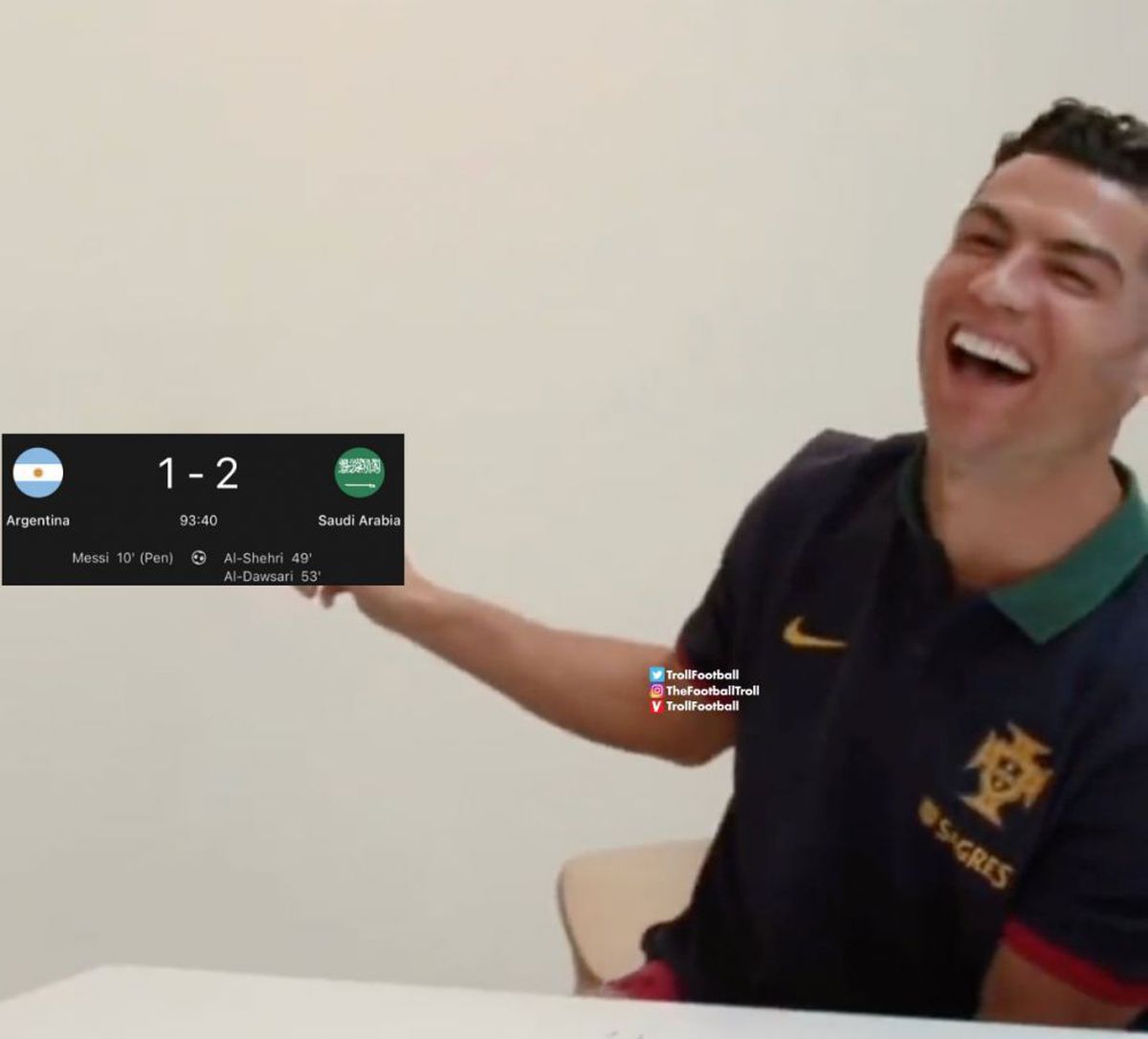 Cele mai tari 7 meme-uri după Argentina - Arabia Saudită 1-2