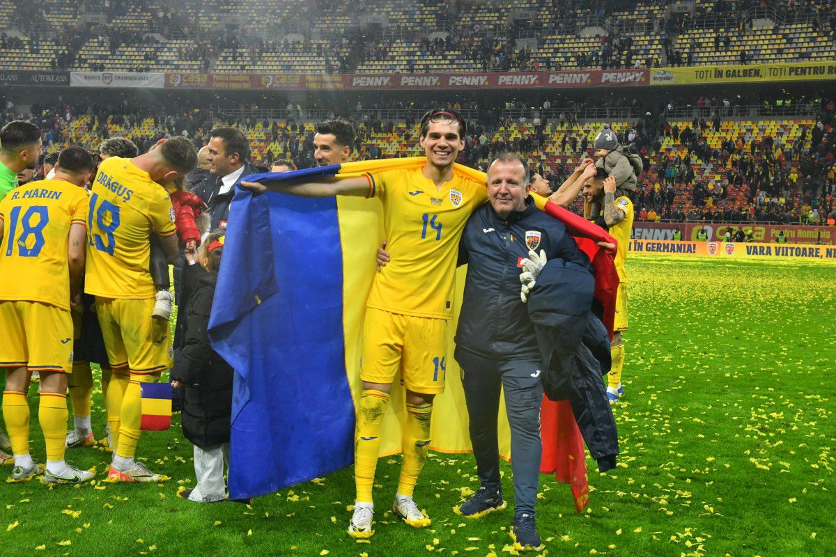 Sărbătoare pe teren după calificarea României la EURO 2024