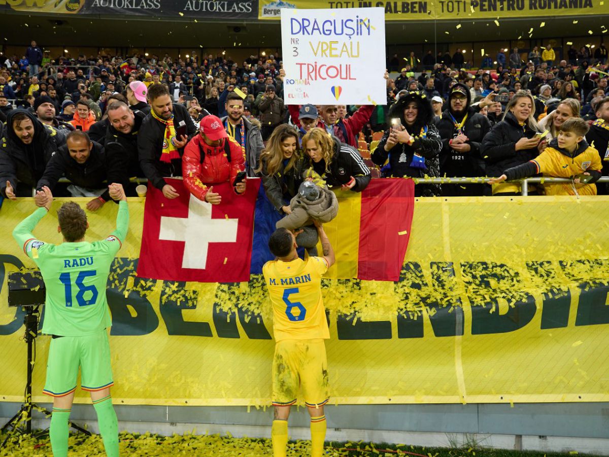 Sărbătoare pe teren după calificarea României la EURO 2024