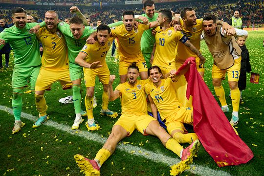 Bucuria „tricolorilor” după victoria cu Elveția, 1-0
Foto: Raed Krishan (GSP)