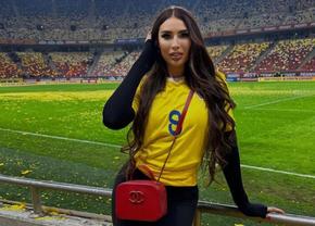 Cum a apărut fiica cea mică a Anamariei Prodan în tribune, la România – Elveția. Geanta scumpă pe care a afișat-o