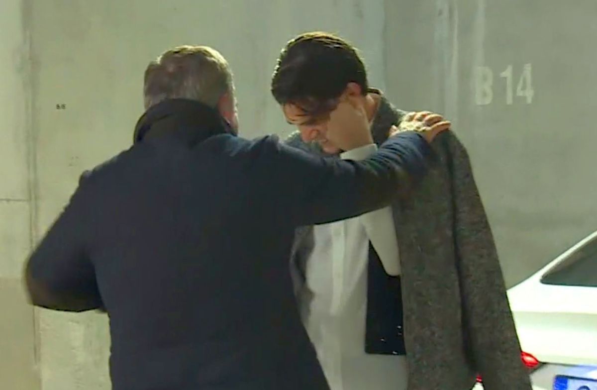 Gică Hagi l-a așteptat pe Ianis Hagi după România - Elveția » Imaginile serii după România - Elveția