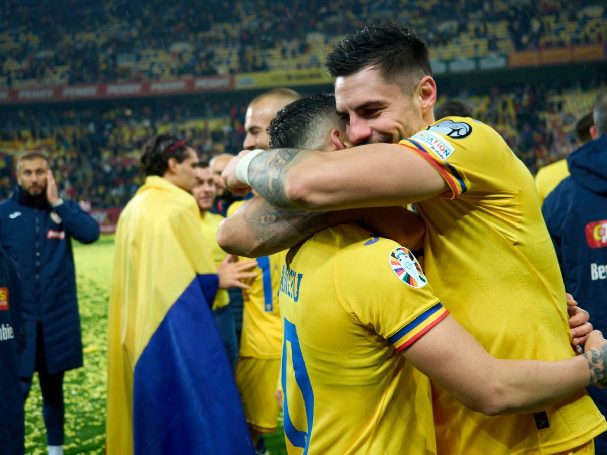 Sărbătoare pe teren după calificarea României la EURO 2024