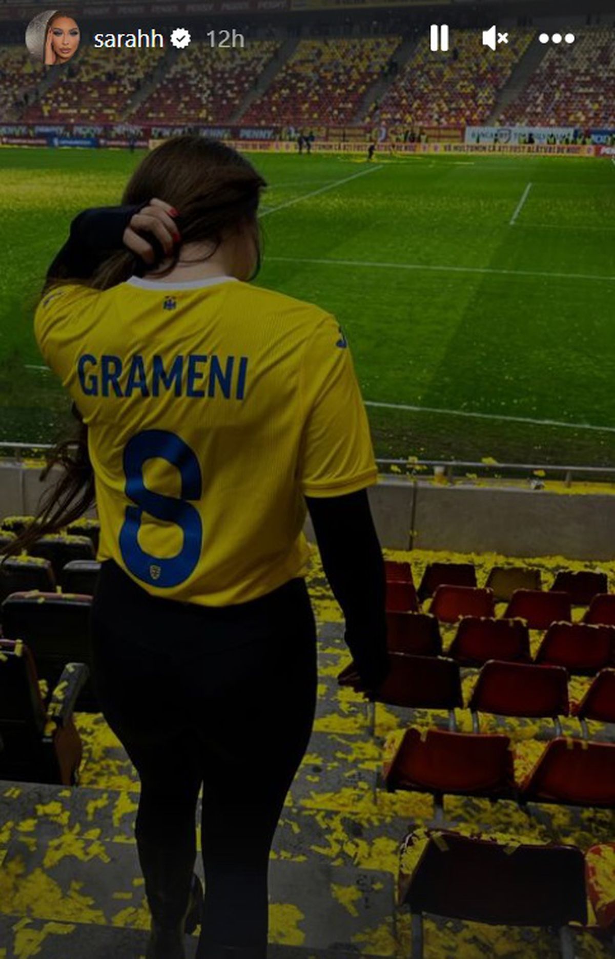 Sarah Dumitrescu - stadion România - Elveția