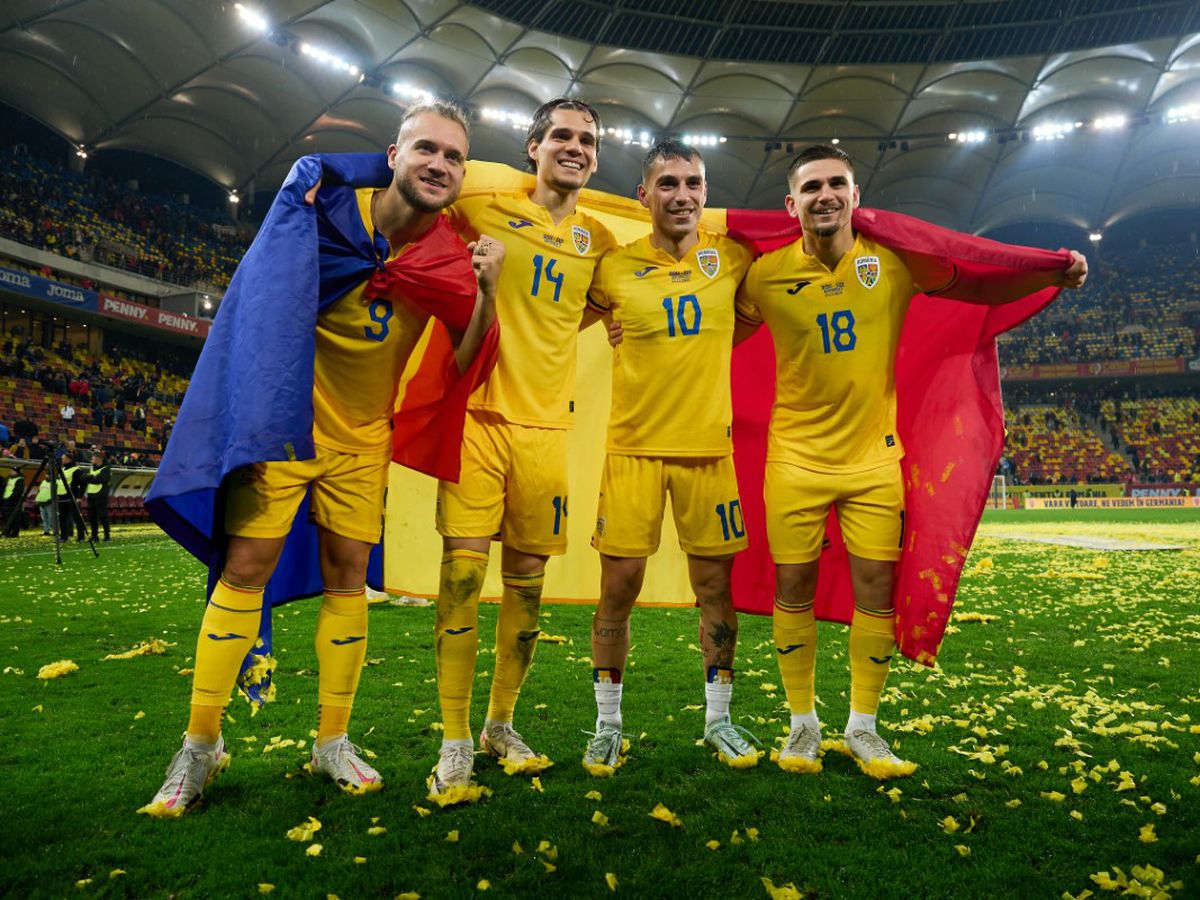 Sărbătoare pe teren după calificarea României la EURO 2024