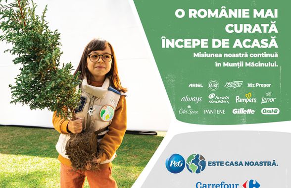 600 de puieți de gorun plantați de voluntarii P&G și Carrefour România în Munții Măcinului