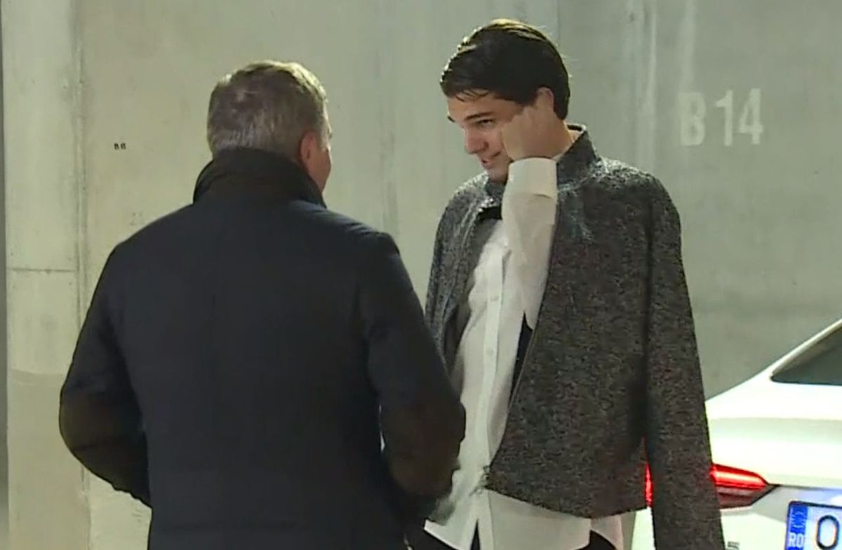 Ianis Hagi și Gică Hagi, după România - Elveția