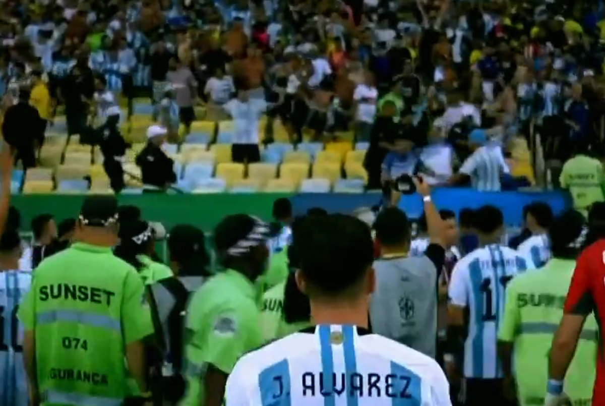 Scene violente la Brazilia - Argentina!