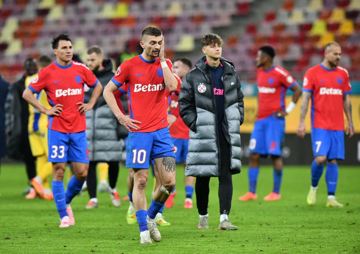 Imagini de la finalul meciului FCSB - Petrolul