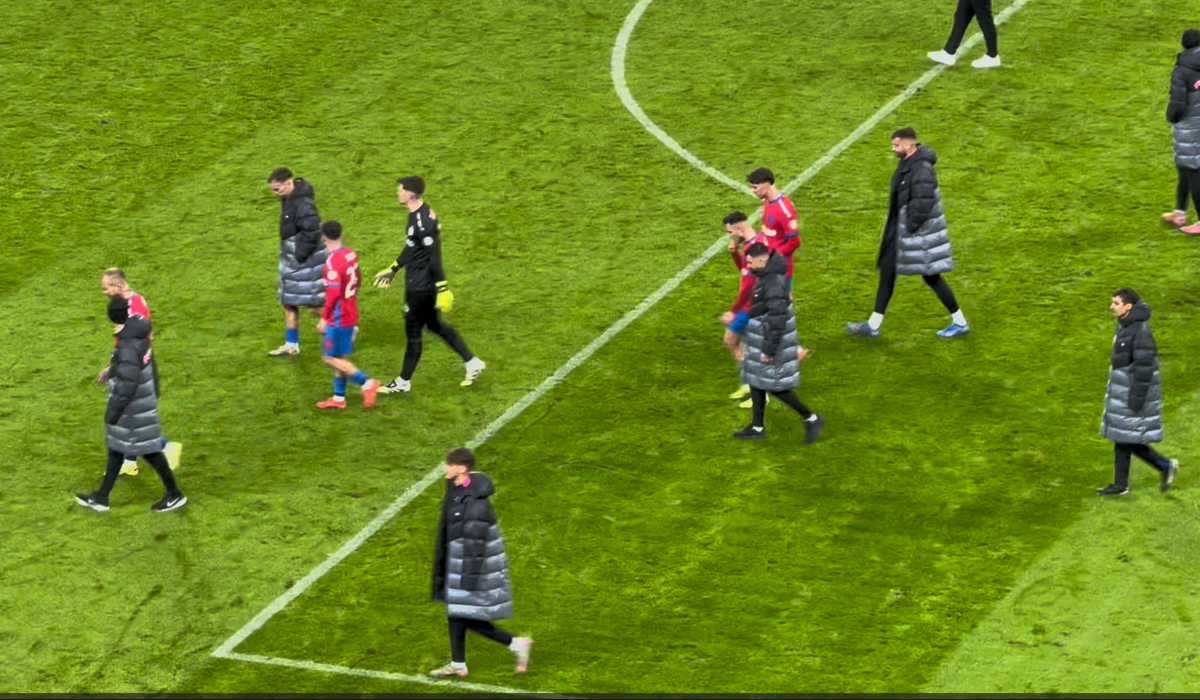 Imagini de la finalul meciului FCSB - Petrolul