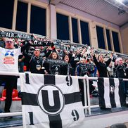 Jucătorii lui U-BT Cluj-Napoca, cu o dungă de ruj sub ochi, în duelul cu FMP Belgrad/Foto: Dragana Stjepanovic (aba-liga.com)