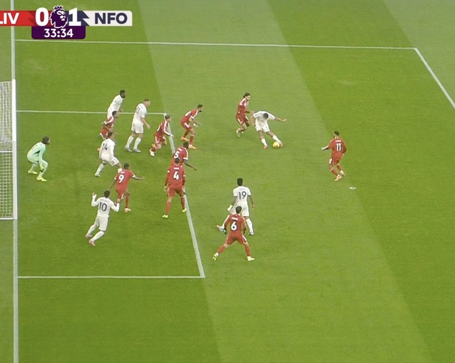Ndoye, aflat în fața lui Alisson la șutul lui Murillo Minute de foc pe Anfield, încă un scandal în Premier League » Două faze controversate în Liverpool - Forest
