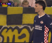 Dennis Man, în NAC Breda - PSV // FOTO: captură Prima Sport