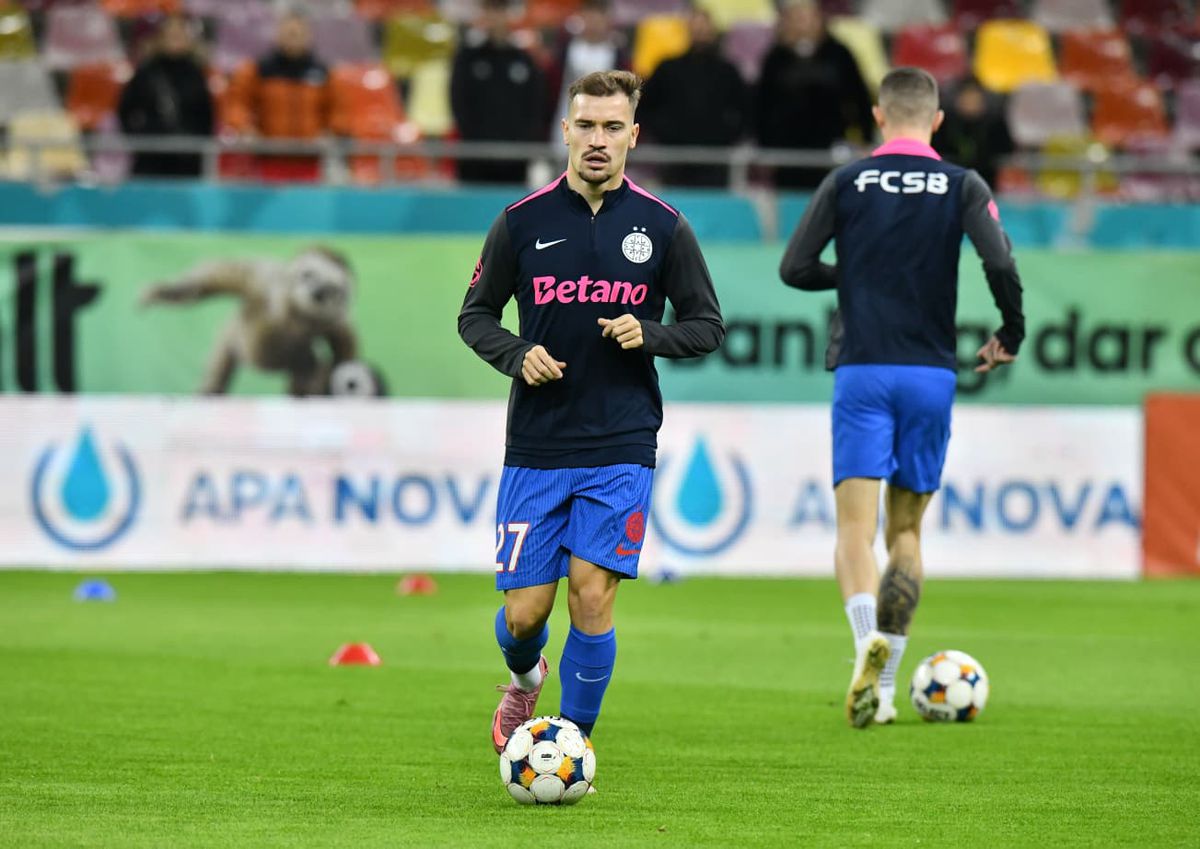 FCSB - Petrolul, imagini de la încălzire