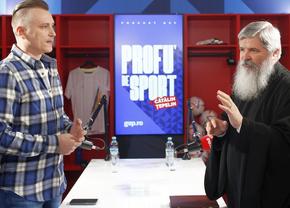 Părintele Vasile Ioana, invitat special la podcastul „Profu' de Sport” » Dialog despre sport, credință, idoli falși și discursul religios al lui Becali