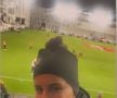 Andreea Prisăcariu, „sub acoperire” la meciul Dinamo - FC Voluntari, de pe „Arcul de Triumf”