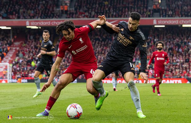 Liverpool – Arsenal și Roma – Napoli sunt meciurile finalului de săptămână în fotbalul european. Nu rata Bonusul Multiplu oferit de Betano mizând pe cote mai mari de 1.50