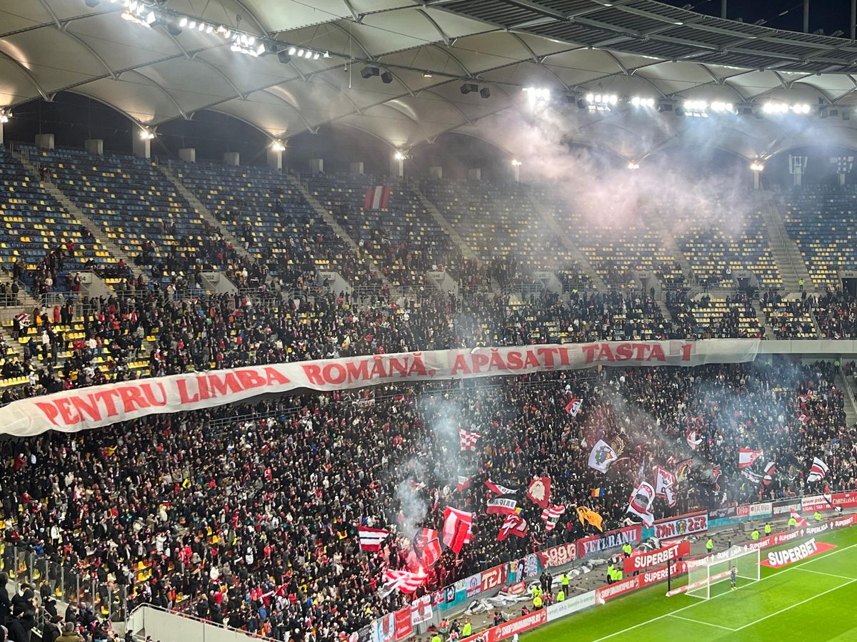 Scenografii la derby-ul Dinamo - Rapid