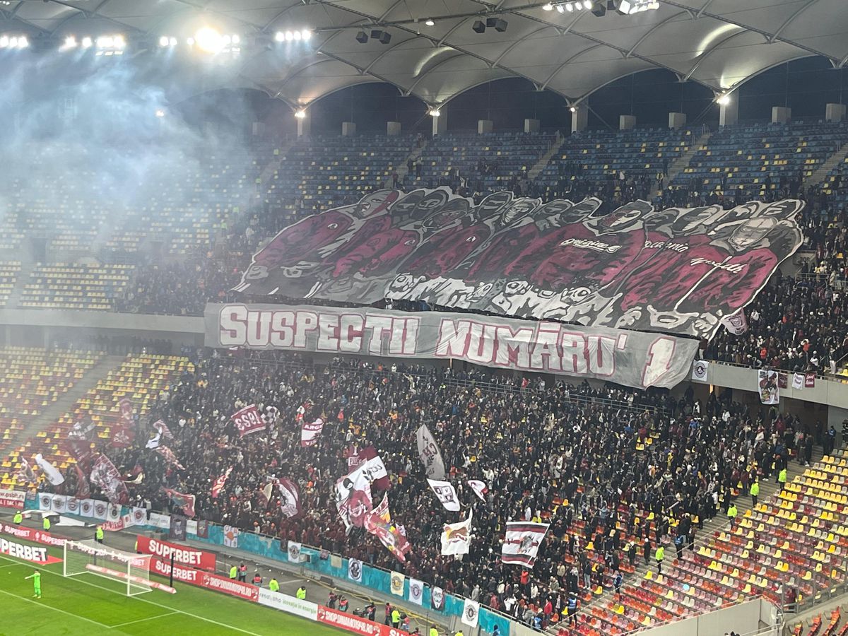 Scenografii spectaculoase la Dinamo - Rapid, 22 dec 2024