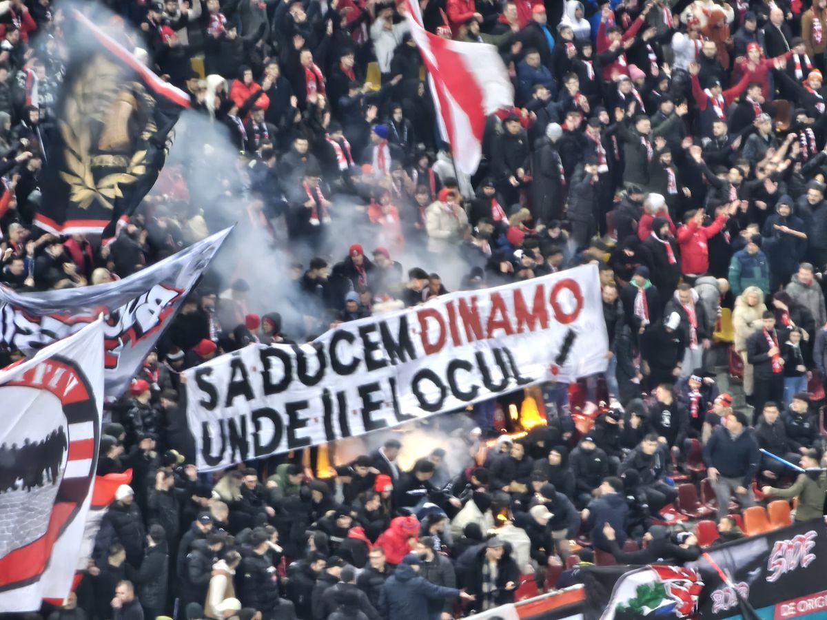 Scenografii la derby-ul Dinamo - Rapid