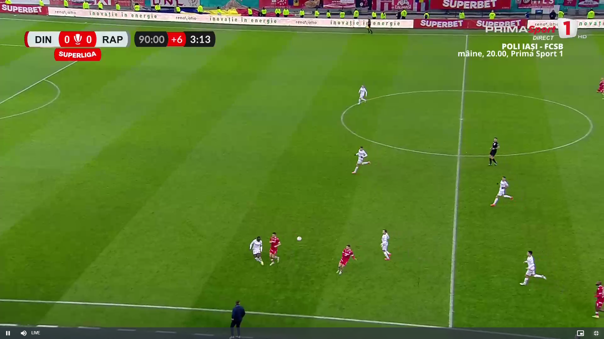 Bătaie în prelungiri la Dinamo - Rapid » Șumudică a fost ținut cu greu să nu intre în teren + Moment rar oferit de arbitru