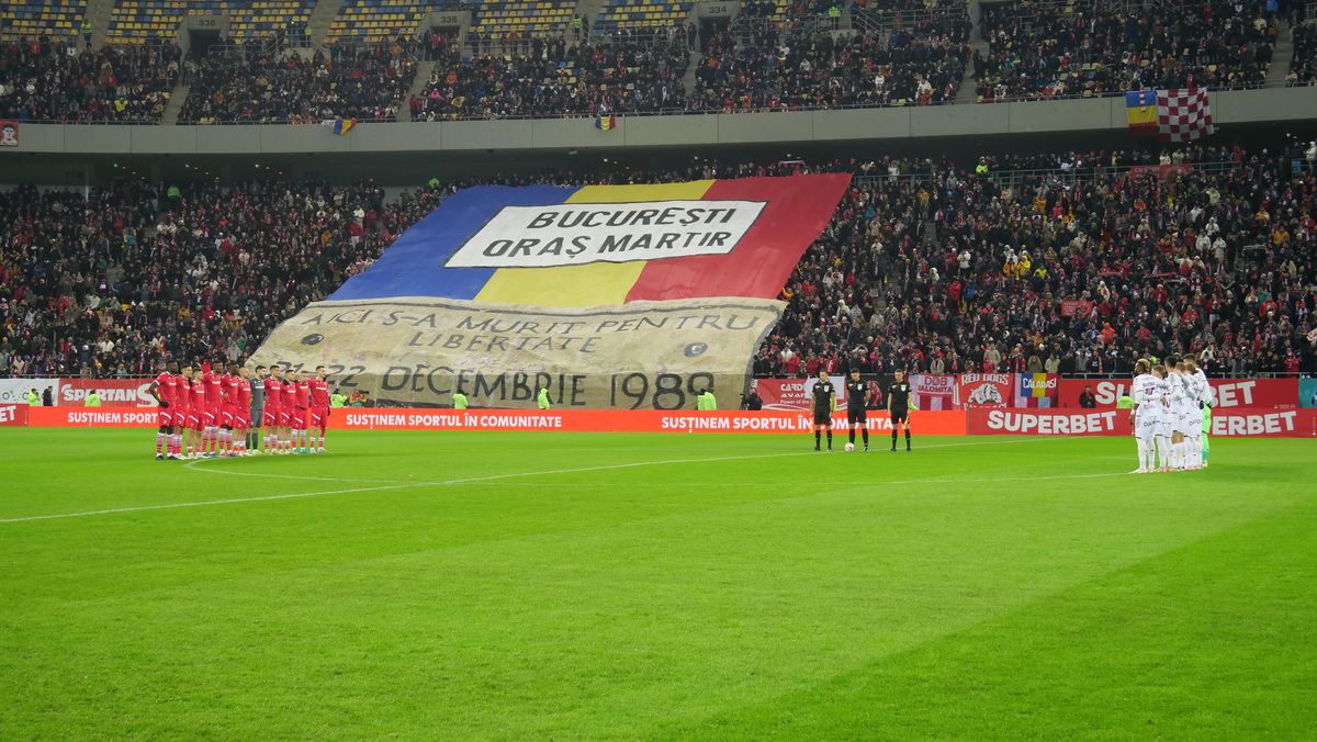 Scenografii la derby-ul Dinamo - Rapid