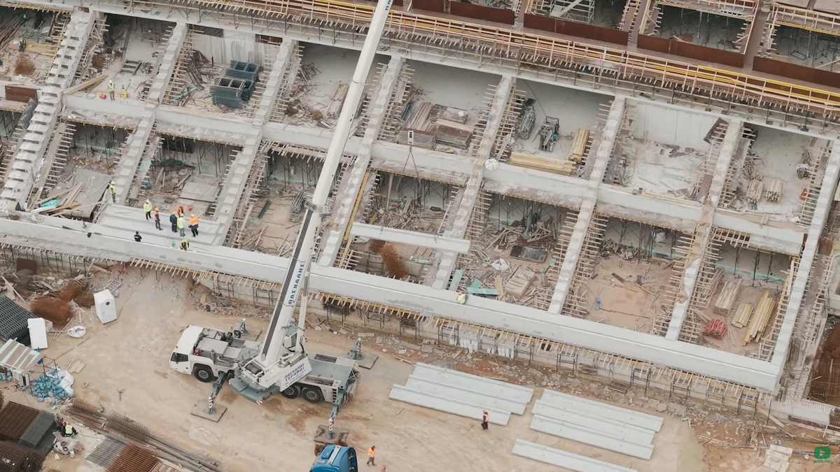 Imagini de la lucrările noului stadion al lui Panathinaikos