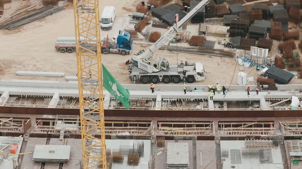 Imagini de la lucrările noului stadion al lui Panathinaikos