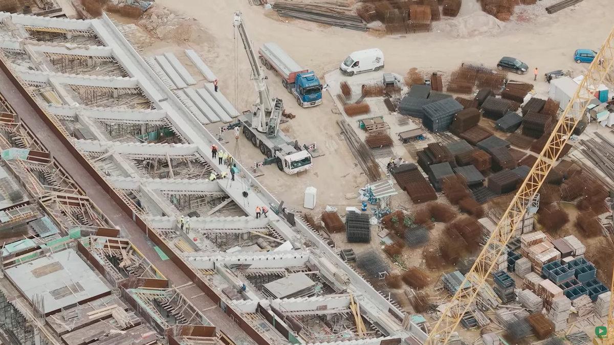 Imagini de la lucrările noului stadion al lui Panathinaikos