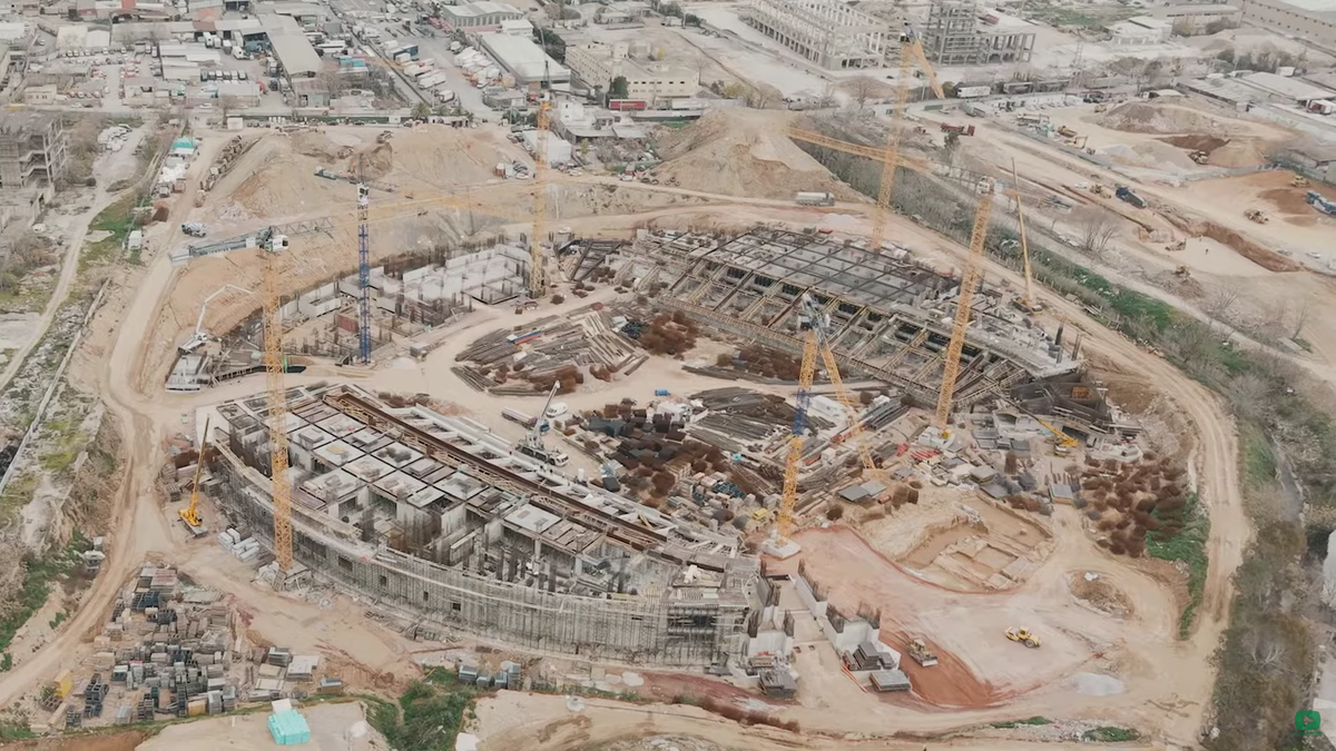 Imagini de la lucrările noului stadion al lui Panathinaikos