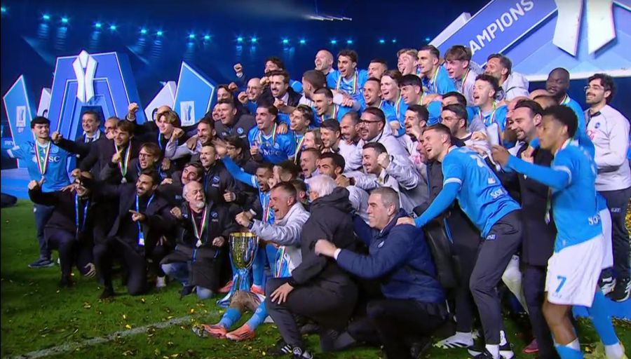 Napoli este noua supercampioană! » Super David Neres a răpus-o în finală pe Bologna, cu o „doppietta”, la Riad