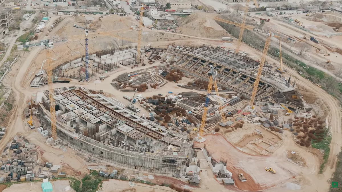 Imagini de la lucrările noului stadion al lui Panathinaikos