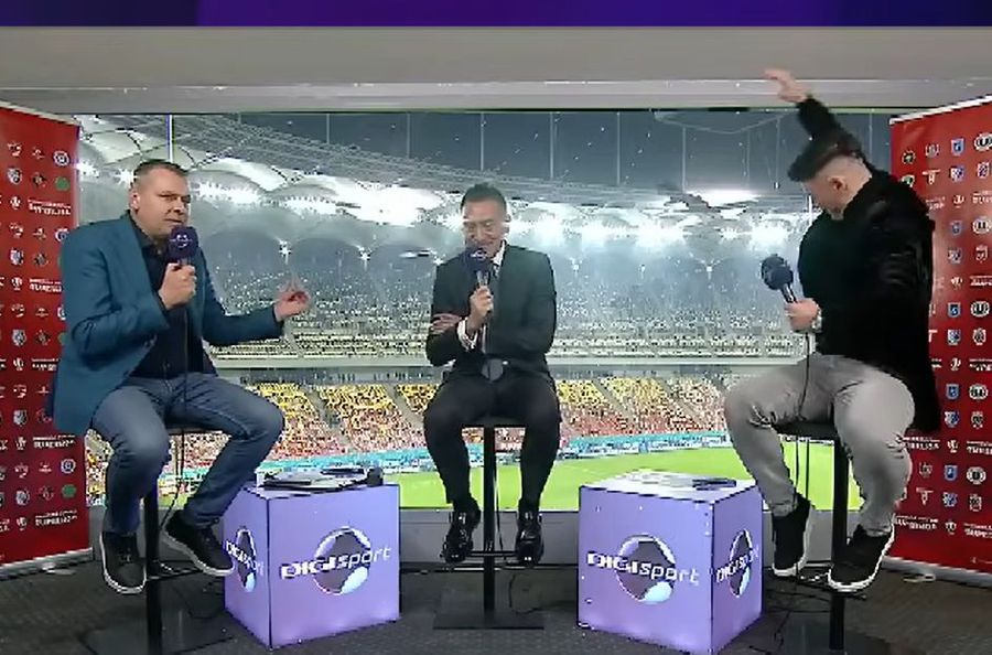 Poza pentru articolul Scene incredibile în direct la TV! Lângă Ilie Dumitrescu, Săpunaru a răspuns scandărilor anti-Steaua: „Lasă, să se audă”