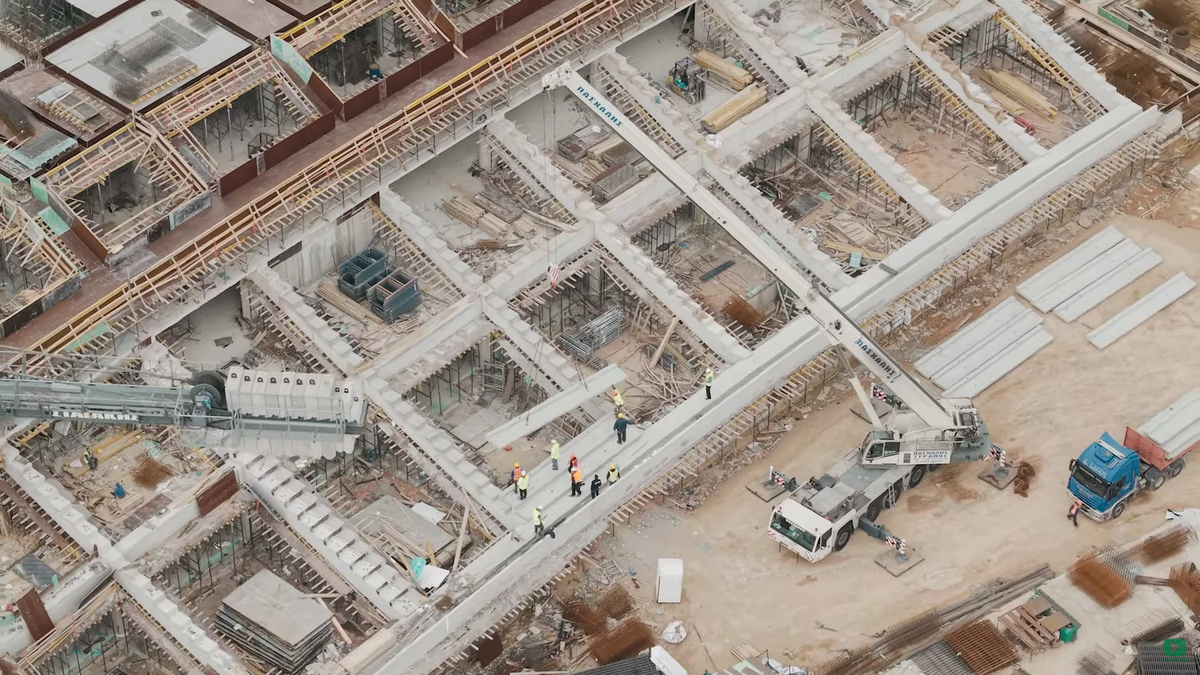 Imagini de la lucrările noului stadion al lui Panathinaikos