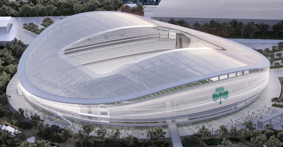 Imagini de la lucrările noului stadion al lui Panathinaikos