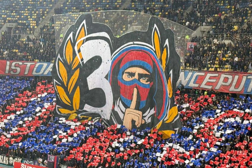 FOTO I-au furat creația! Acuzații la adresa Peluzei Nord FCSB: „Nu v-am dat permisiunea”