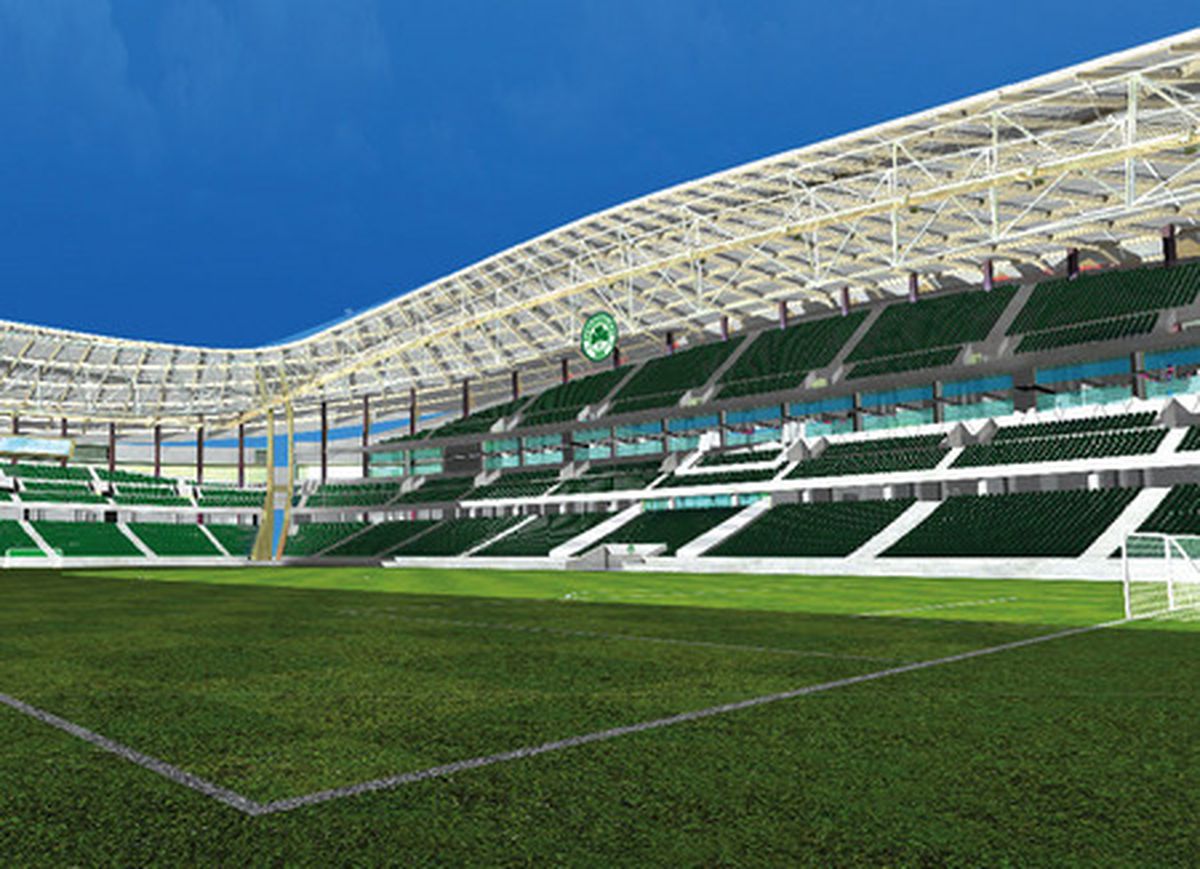 Imagini de la lucrările noului stadion al lui Panathinaikos