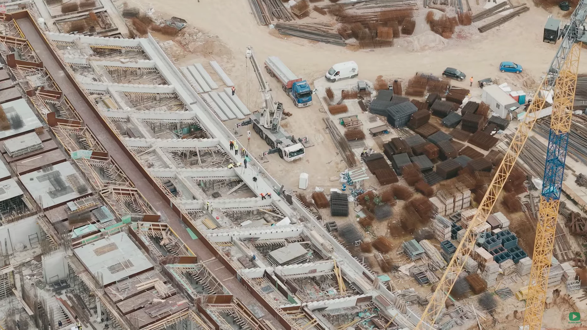 Imagini de la lucrările noului stadion al lui Panathinaikos