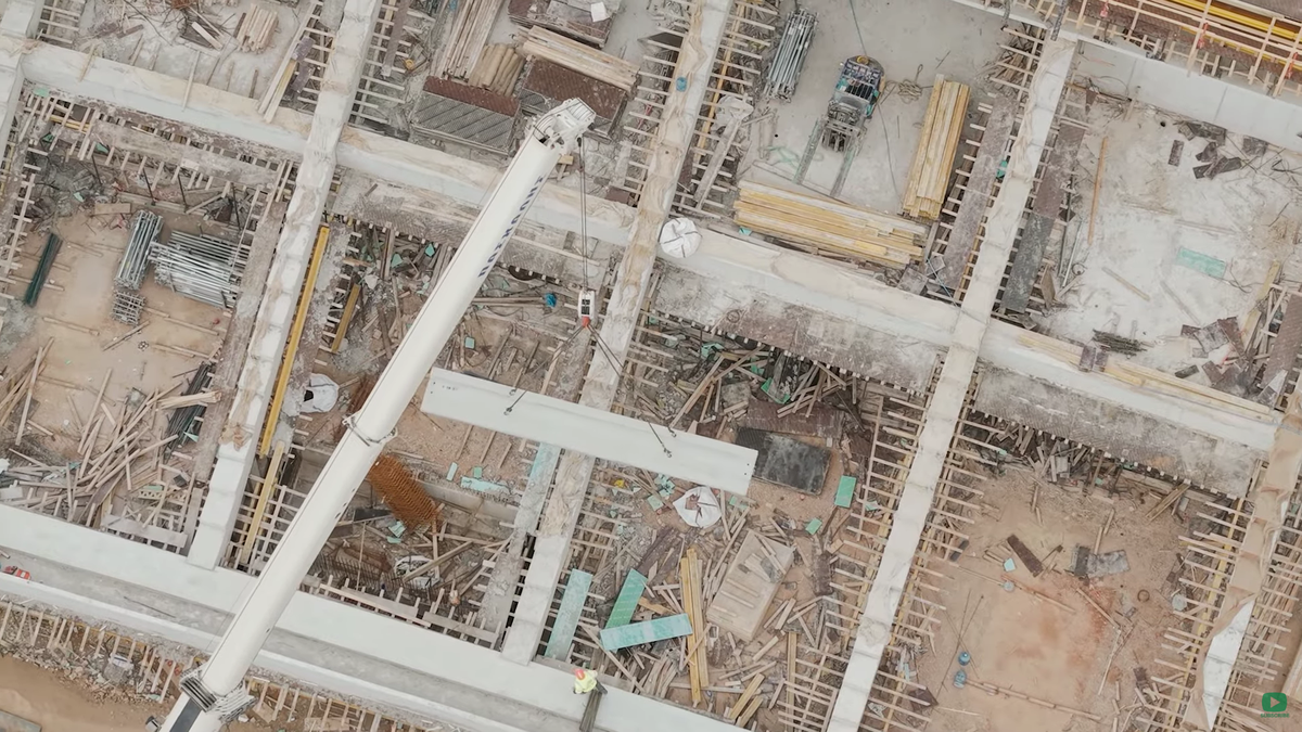 Imagini de la lucrările noului stadion al lui Panathinaikos