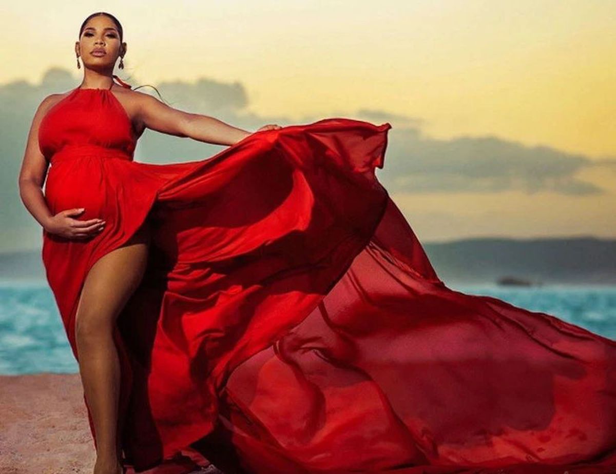 GALERIE FOTO Kasi Bennet, iubita lui Usain Bolt, s-a pozat însărcinată cu primul copil al cuplului