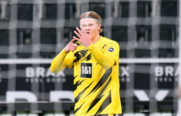 Erling Haaland a făcut spectacol cu Monchengladbach, dar echipa sa a pierdut » Cifre impresionante pentru tânărul atacant norvegian