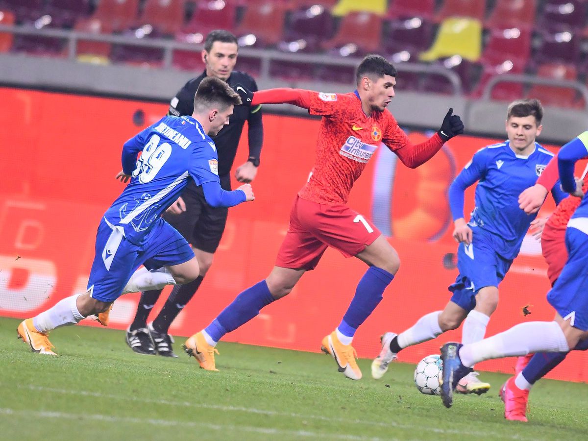 FCSB - FC VOLUNTARI 2-1. VIDEO Dennis Man și Florin Tănase, din nou protagoniști! Clasamentul ACUM