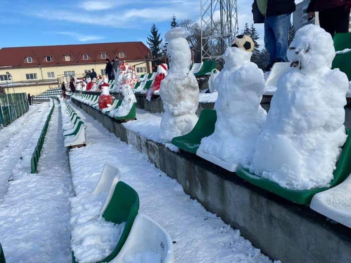 FOTO Sepsi OSK - Astra Giurgiu, cu „fani” în tribune! Inițiativa ingenioasă a covăsnenilor :)