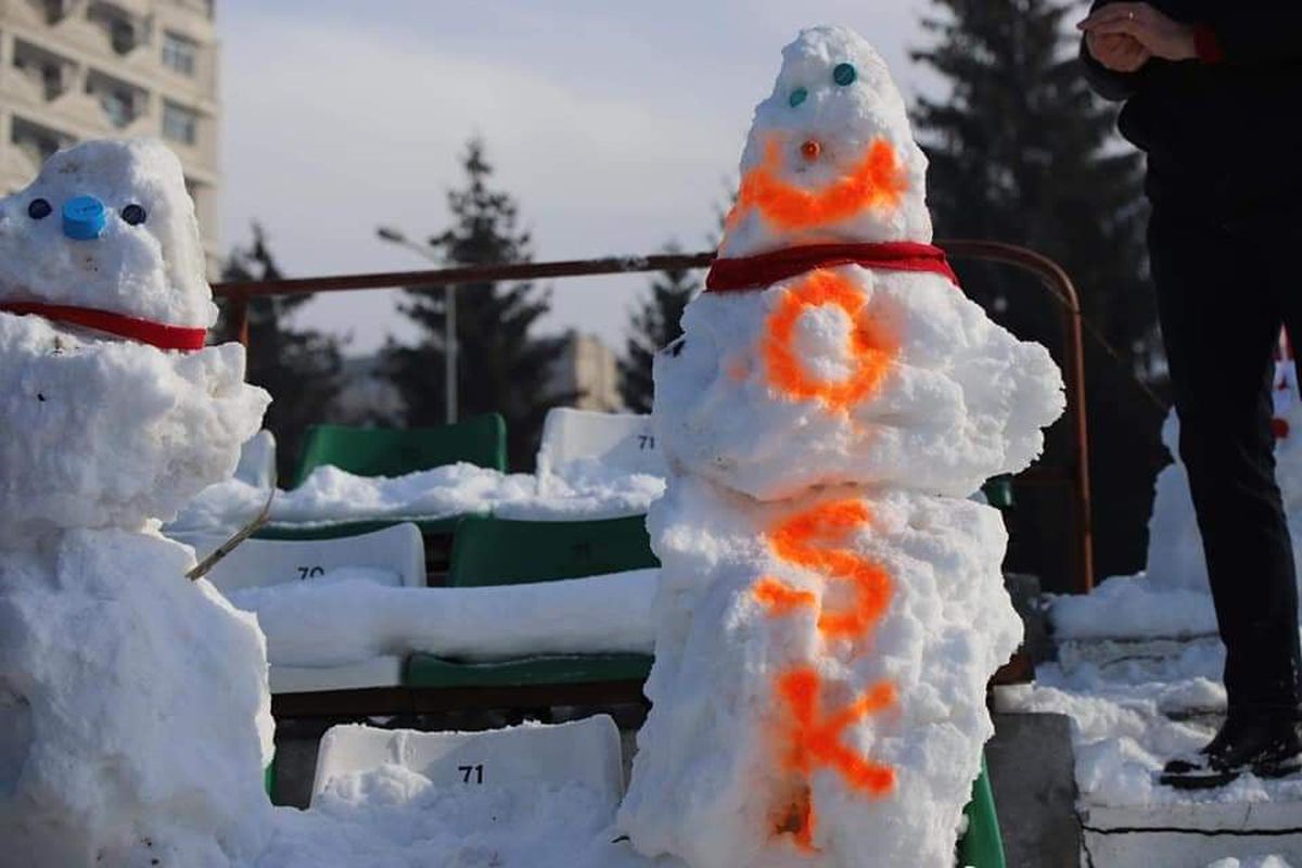 FOTO Sepsi OSK - Astra Giurgiu, cu „fani” în tribune! Inițiativa ingenioasă a covăsnenilor :)